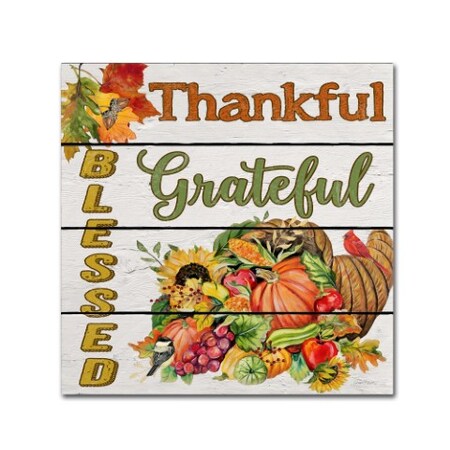 Trademark Fine Art Jean Plout 'Thanksgiving 5' Canvas Art, 18x18 ALI17312-C1818GG